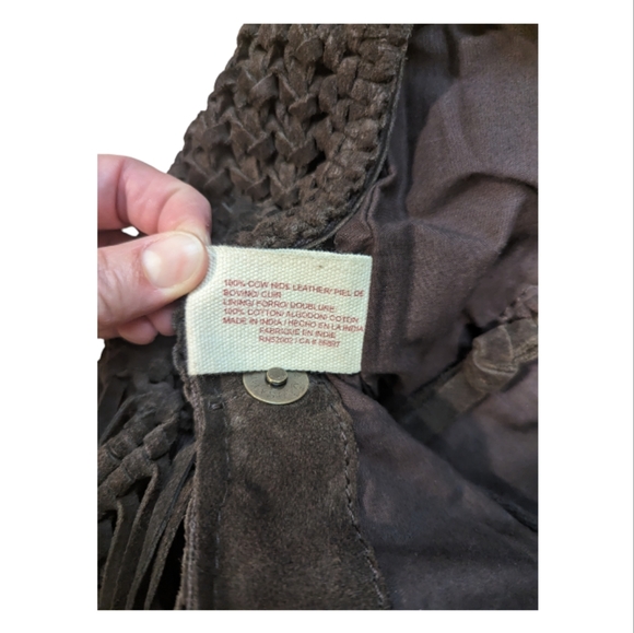 ⭐Host Pick⭐ Lucky Brand Genuine Leather Macrame Handbag - Picture 4 of 7